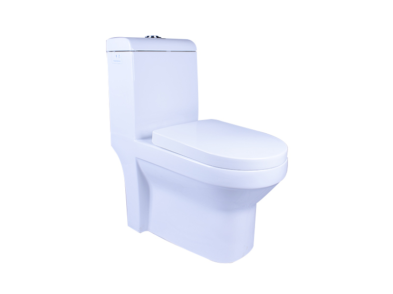 White Colored Ceramic Dual Flush 3/6L Toilet With Soft Closing Seat